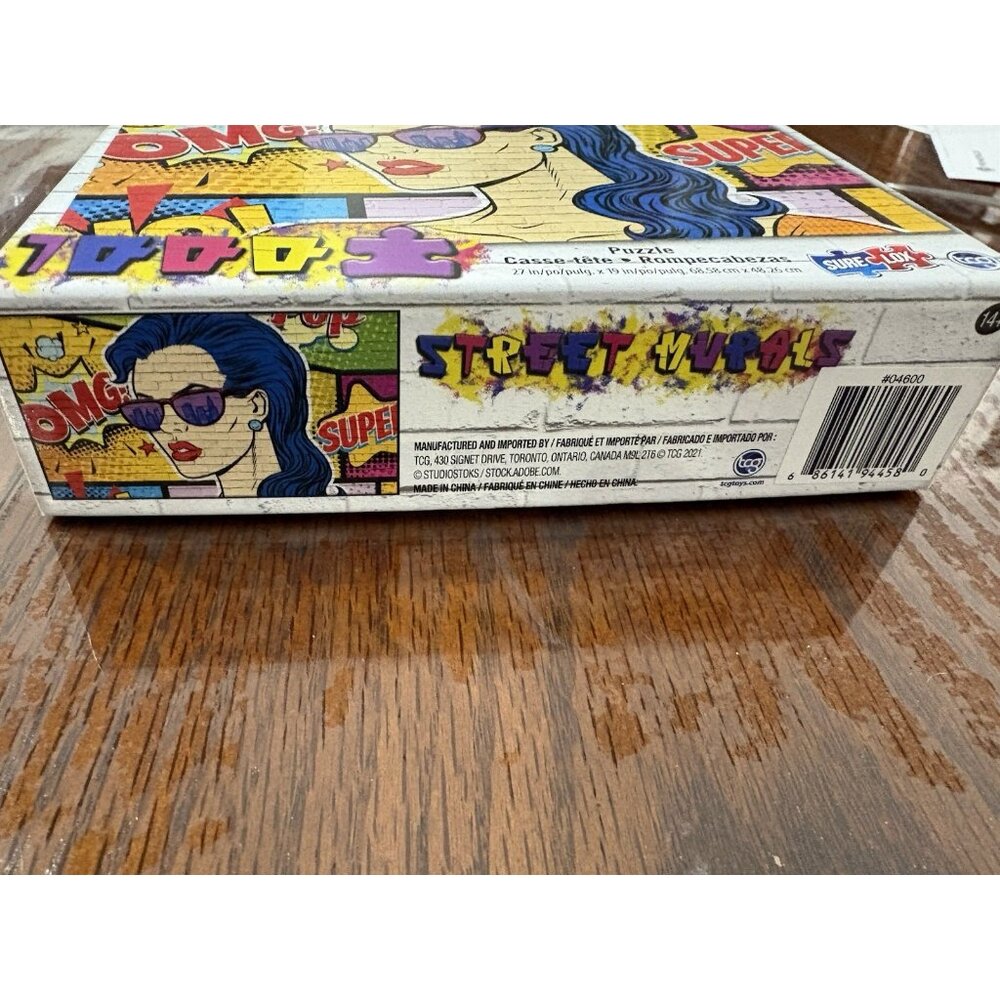 Street Murals 1000 Piece Sure Lox Jigsaw Puzzle Graffiti Pop Art Woman NEW - Picture 2 of 6
